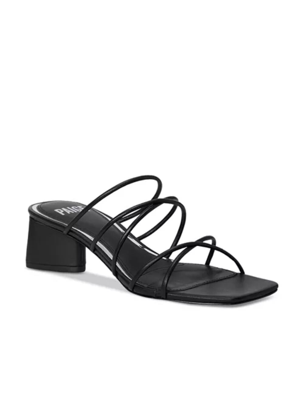 NEW Paige Black Gemma Strappy High Heel Sandal 7